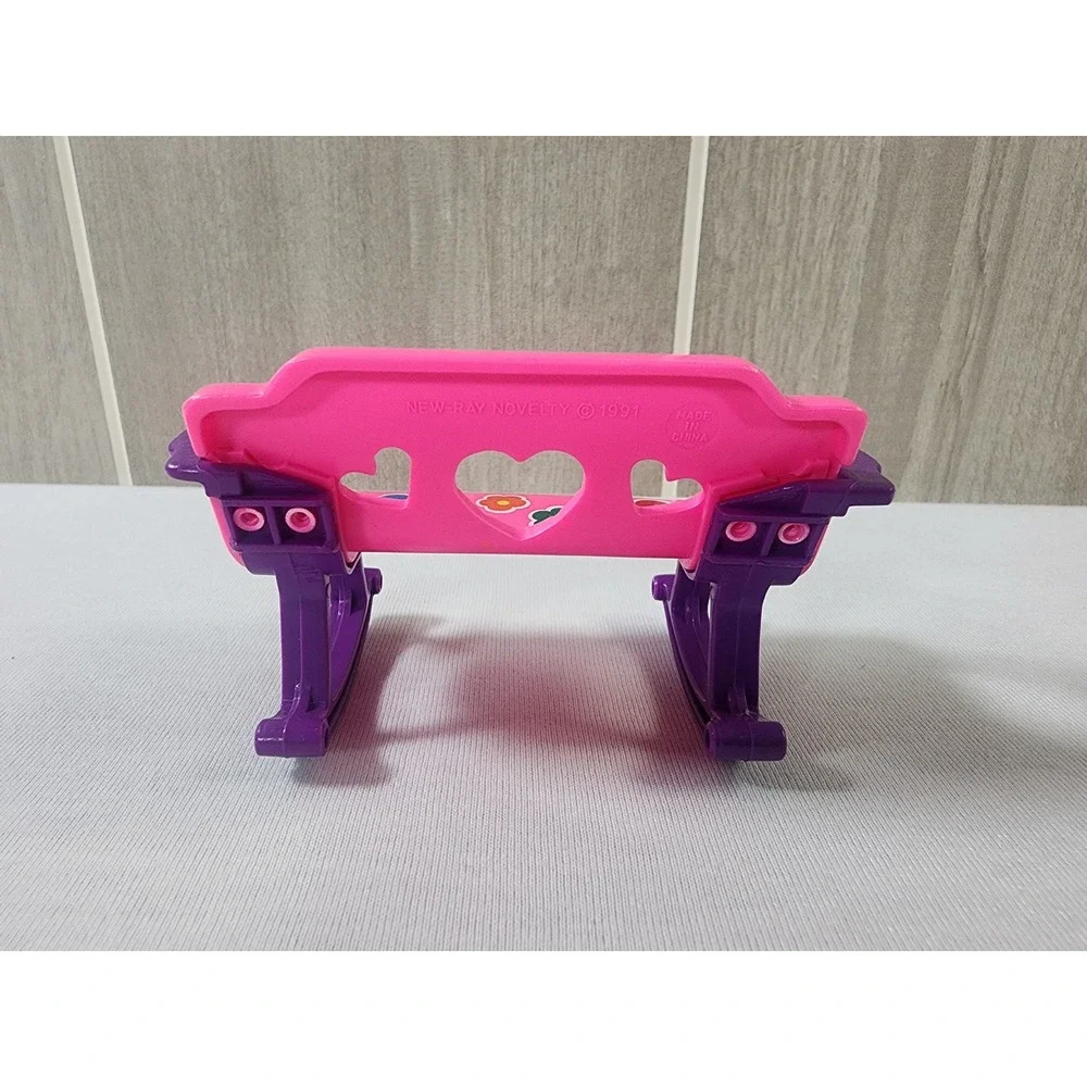 New-Ray Novelty Dollhouse Playground Lot Kids 1991 Vintage 5pc Bench See-Saw